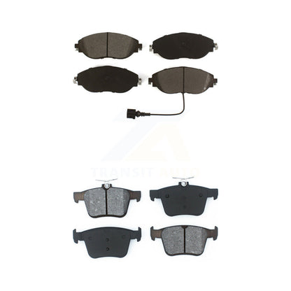 Semi-Metallic Brake Pads Front Rear Kit For Volkswagen Tiguan Jetta Audi Q3 Golf