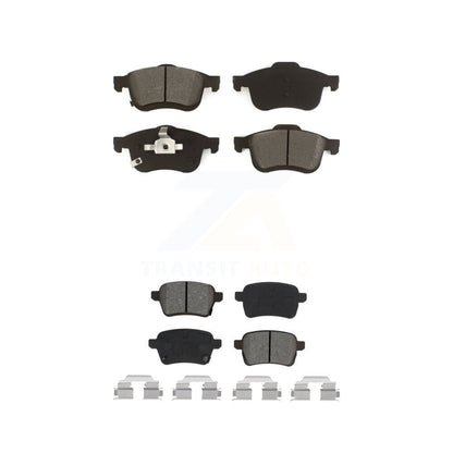 Semi-Metallic Brake Pads Front Rear Kit For 2014-2020 Fiat 500L