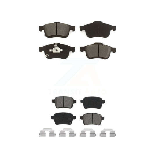 Semi-Metallic Brake Pads Front Rear Kit For 2014-2020 Fiat 500L