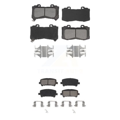 Semi-Metallic Brake Pads Front Rear Kit For Chevrolet Colorado GMC Canyon