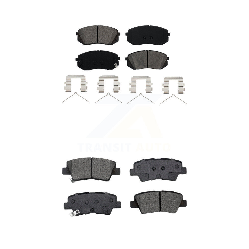 Semi-Metallic Brake Pad Front Rear Kit For Hyundai Kona Electric Kia Sonata Niro