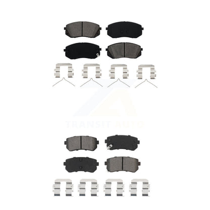 Semi-Metallic Brake Pads Front Rear Kit For Kia Optima Hyundai Sonata