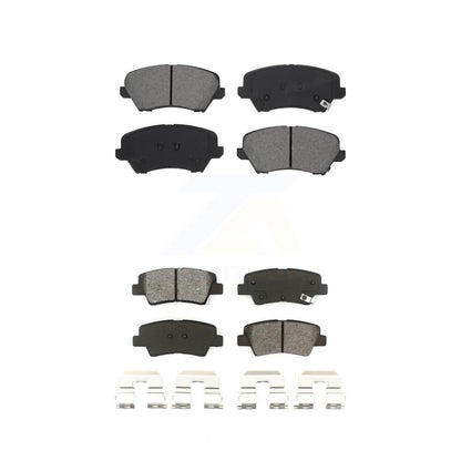 Semi-Metallic Brake Pads Front Rear Kit For Hyundai Elantra GT Kia Forte Koup