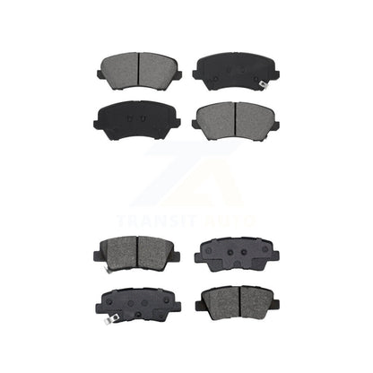 Semi-Metallic Brake Pads Front Rear Kit For Kia Forte Hyundai Veloster Forte5 GT