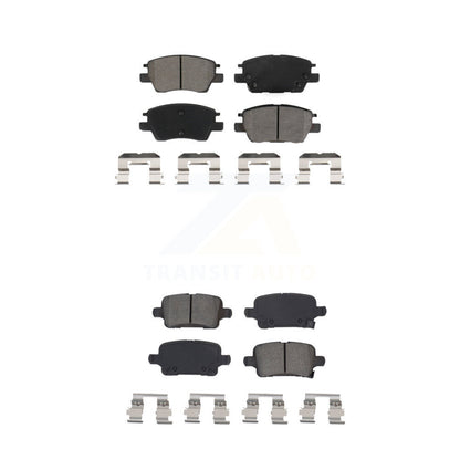 Semi-Metallic Brake Pads Front Rear Kit For Chevrolet Cruze Bolt EV Volt EUV