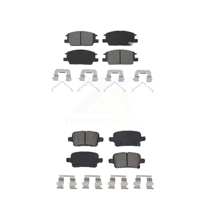 Semi-Metallic Brake Pads Front Rear Kit For Chevrolet Equinox GMC Terrain Malibu