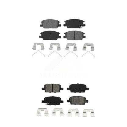 Semi-Metallic Brake Pads Front Rear Kit For Chevrolet Malibu