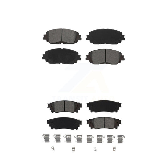 Semi-Metallic Brake Pads Front Rear Kit For Toyota RAV4 Camry C-HR Lexus Corolla