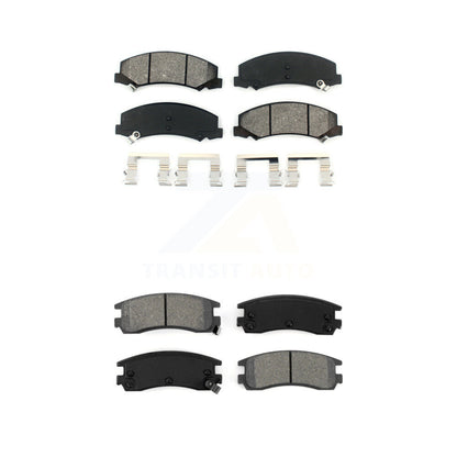 Semi-Metallic Brake Pad Front Rear Kit For Chevrolet Impala Buick LaCrosse Monte