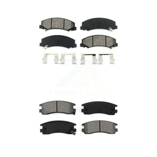Semi-Metallic Brake Pad Front Rear Kit For Chevrolet Impala Buick LaCrosse Monte