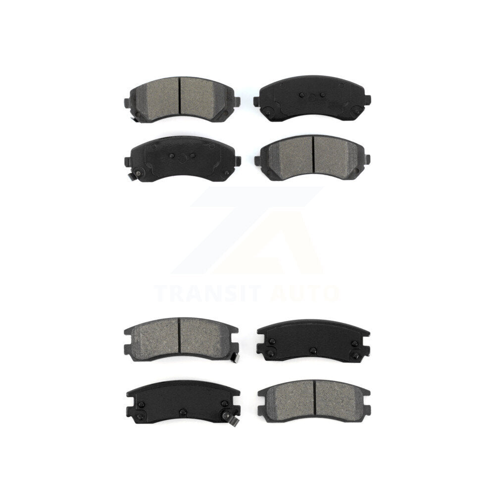 Semi-Metallic Brake Pads Front Rear Kit For Buick Rendezvous Pontiac Montana