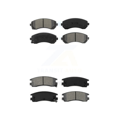 Semi-Metallic Brake Pads Front Rear Kit For Buick Rendezvous Pontiac Montana
