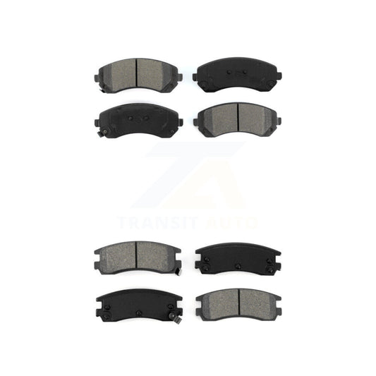 Semi-Metallic Brake Pads Front Rear Kit For Buick Rendezvous Pontiac Montana