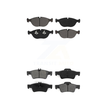 Semi-Metallic Brake Pad Front Rear Kit For Mercedes-Benz E350 S430 E500 S500 AWD