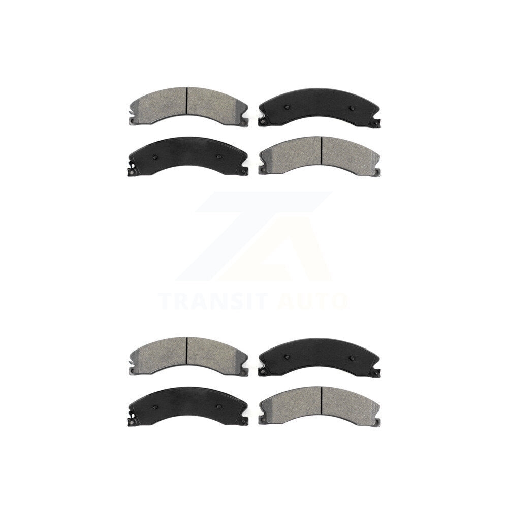 Semi-Metallic Brake Pads Front Rear Kit For GMC Chevrolet Sierra 2500 HD 3500
