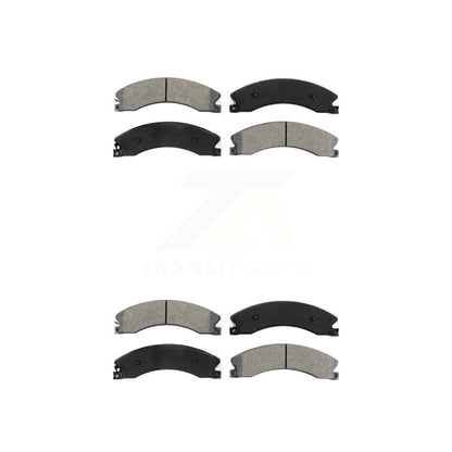 Semi-Metallic Brake Pads Front Rear Kit For GMC Chevrolet Sierra 2500 HD 3500