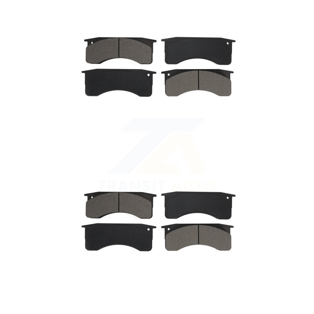Semi-Metallic Brake Pads Front Rear Kit For IC Corporation International CE Bus