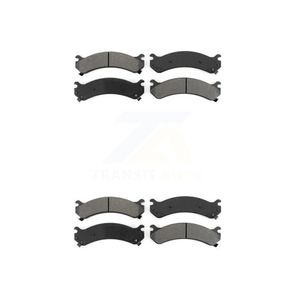 Semi-Metallic Brake Pads Front Rear Kit For Chevrolet GMC Silverado 3500 Sierra