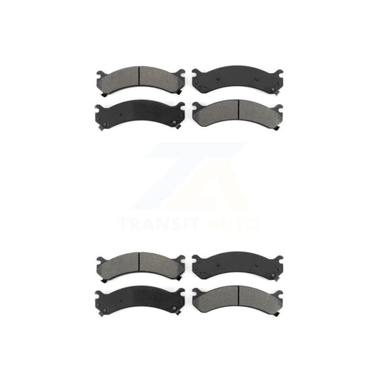 Semi-Metallic Brake Pads Front Rear Kit For Chevrolet GMC Silverado 3500 Sierra