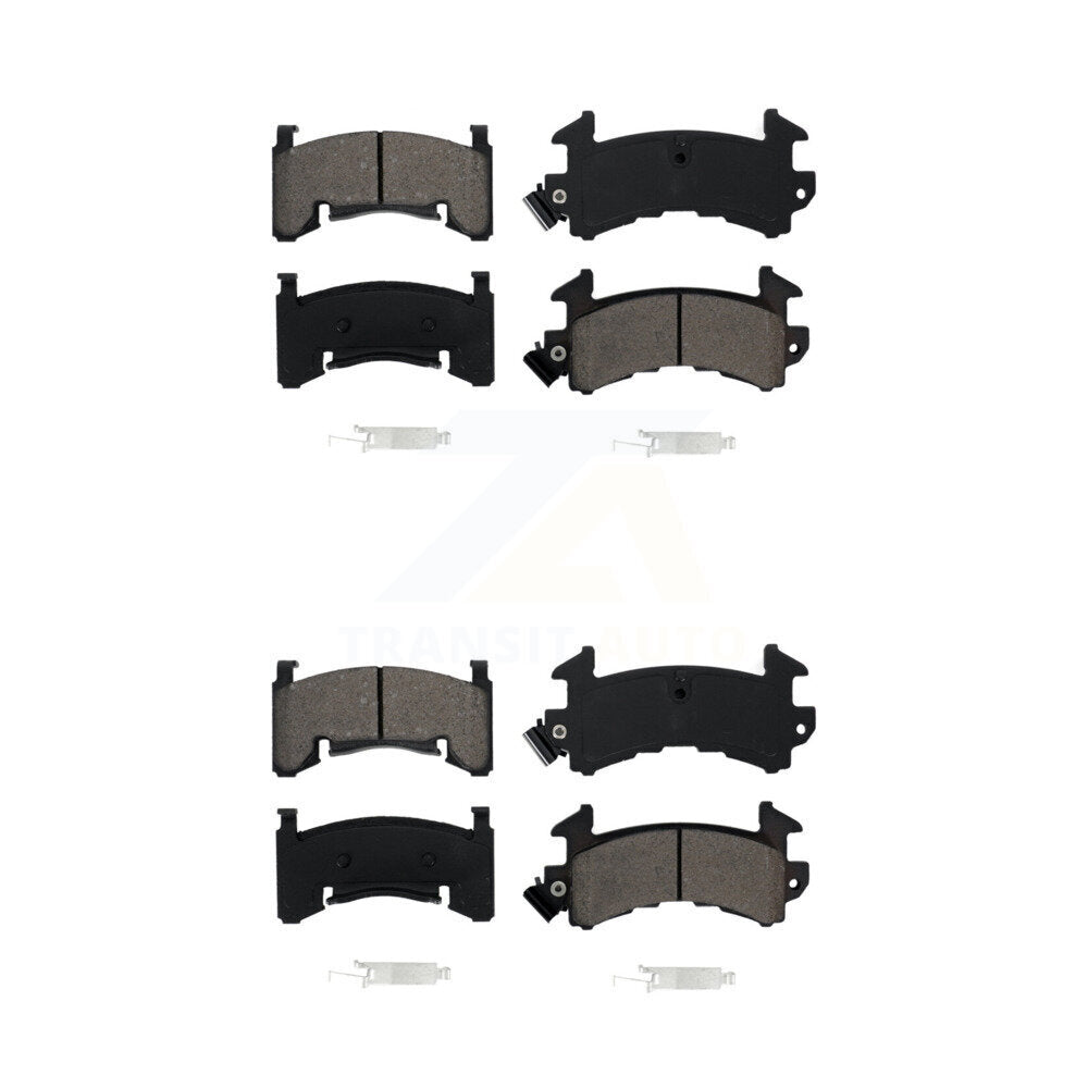 Semi-Metallic Brake Pads Front Rear Kit For Chevrolet Camaro Pontiac Firebird