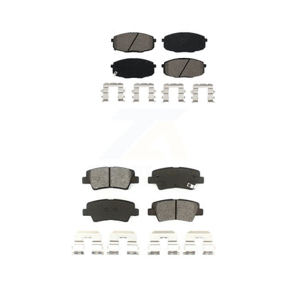 Semi-Metallic Brake Pads Front Rear Kit For 2014-2016 Kia Soul