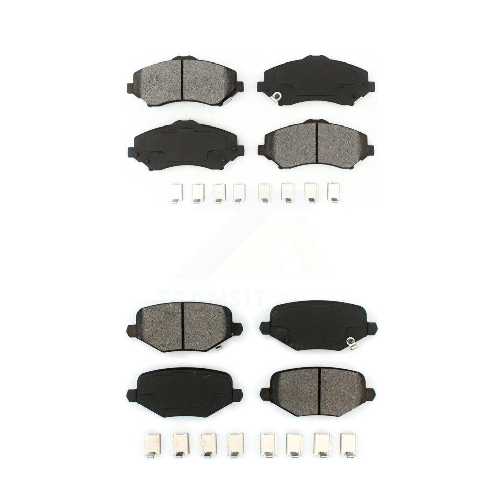 Semi-Metallic Brake Pads Front Rear Kit For Dodge Grand Caravan Chrysler Town &