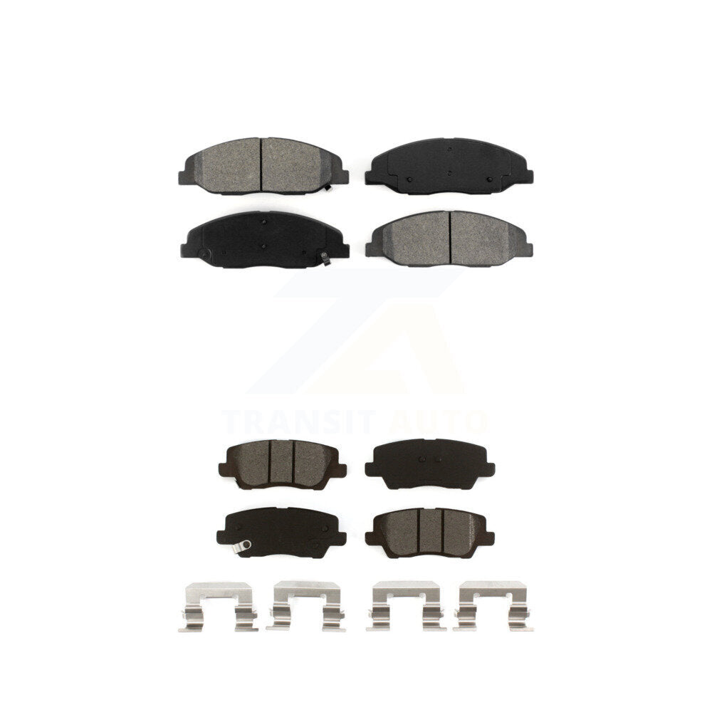 Semi-Metallic Brake Pads Front Rear Kit For Cadillac CTS Luxury with Sedan 3.6L