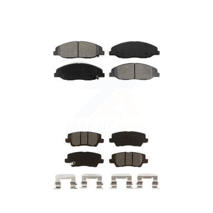 Semi-Metallic Brake Pads Front Rear Kit For Cadillac CTS Luxury with Sedan 3.6L