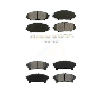 Semi-Metallic Brake Pads Front Rear Kit For 2016-2020 Toyota Mirai