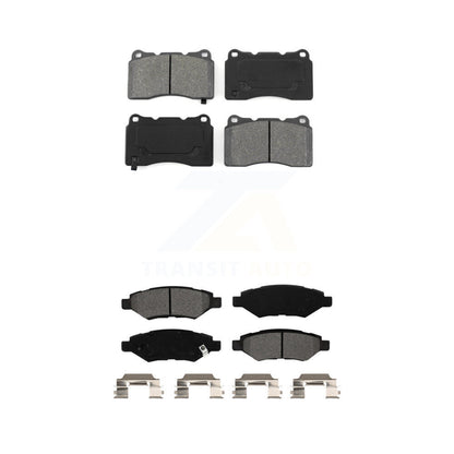Semi-Metallic Brake Pads Front Rear Kit For Cadillac CTS With Brembo Calipers