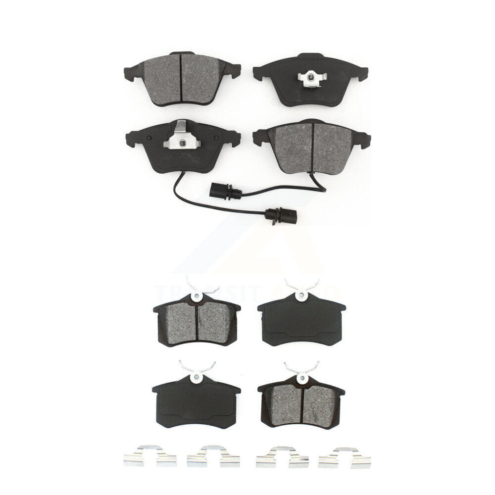 Semi-Metallic Brake Pads Front Rear Kit For Audi A6 Quattro