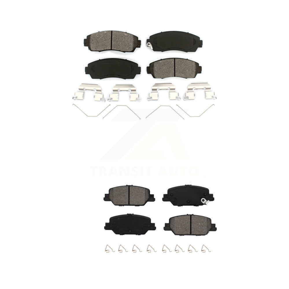 Semi-Metallic Brake Pads Front Rear Kit For Honda CR-V
