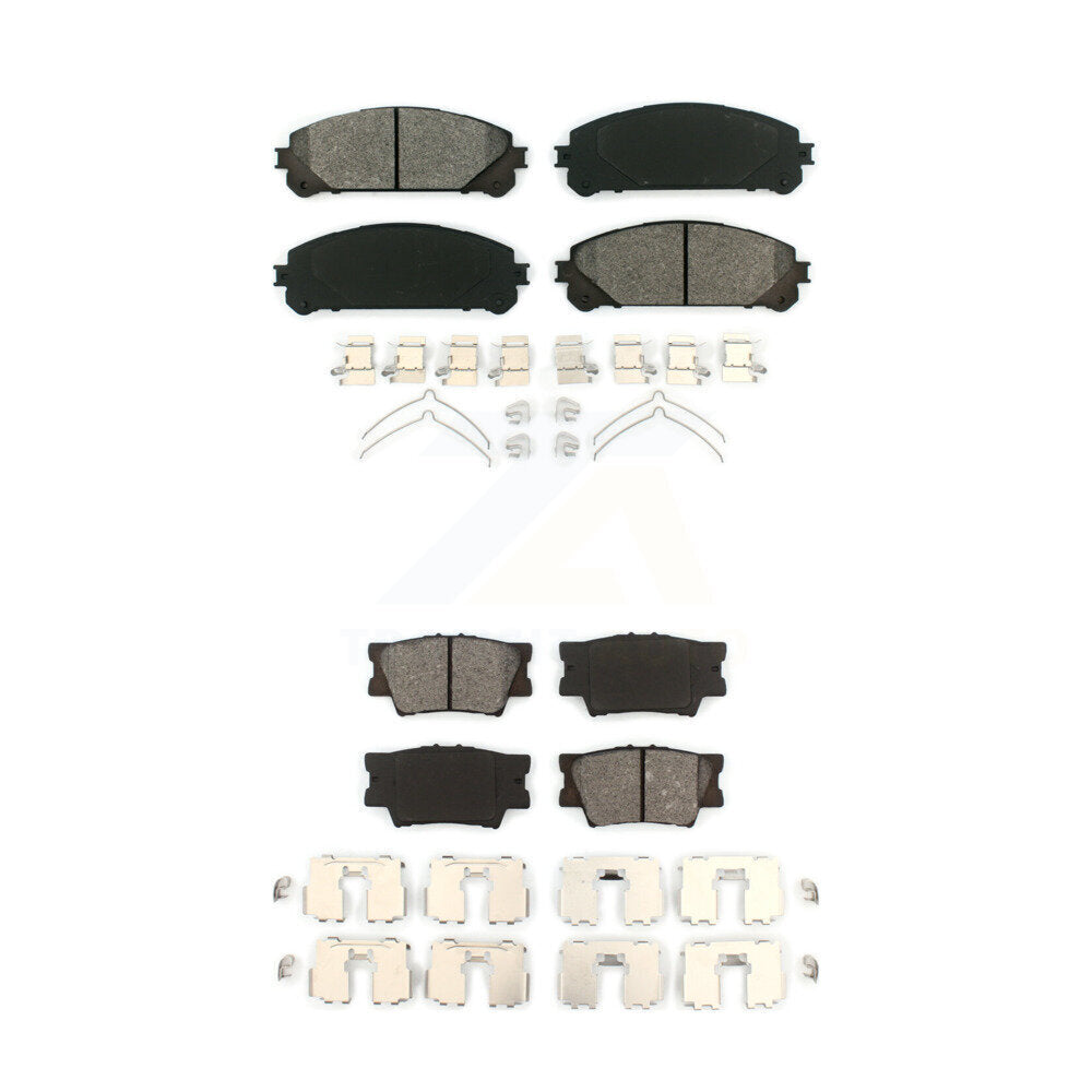 Semi-Metallic Brake Pads Front Rear Kit For 2022 Toyota Camry TRD