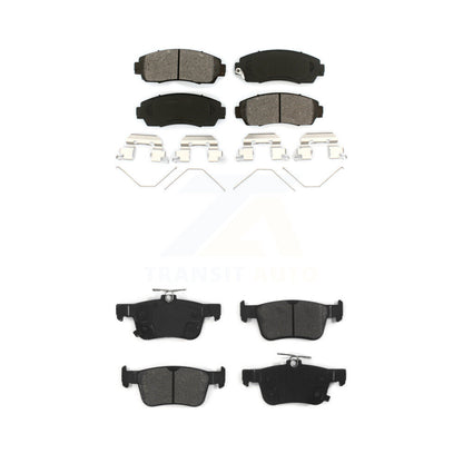 Semi-Metallic Brake Pads Front Rear Kit For 2019-2021 Acura RDX