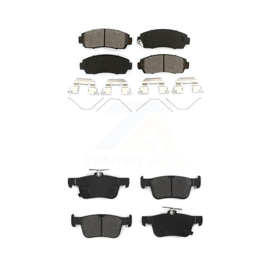 Semi-Metallic Brake Pads Front Rear Kit For 2019-2021 Acura RDX