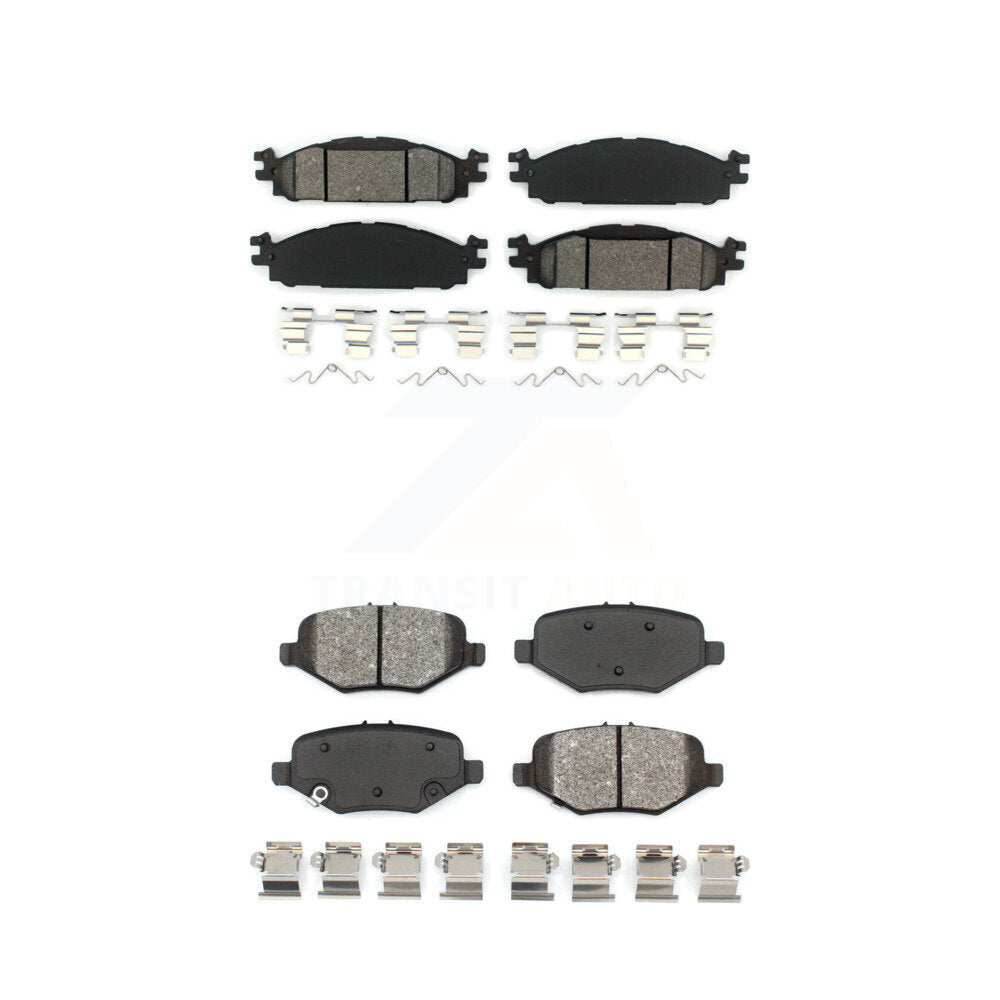 Semi-Metallic Brake Pads Front Rear Kit For 2015 Ford Explorer Limited/Sport/XLT