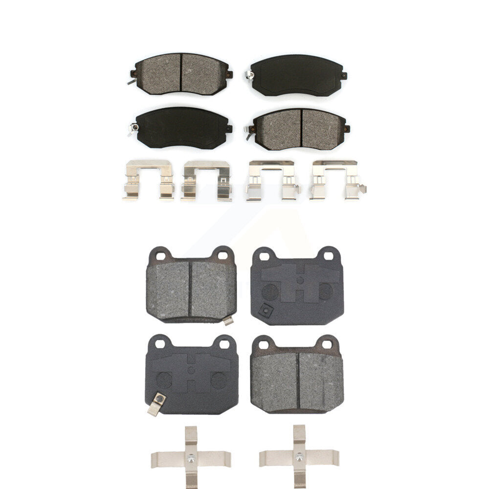 Semi-Metallic Brake Pad Front Rear Kit For 2017 Subaru BRZ Without Brembo Brakes