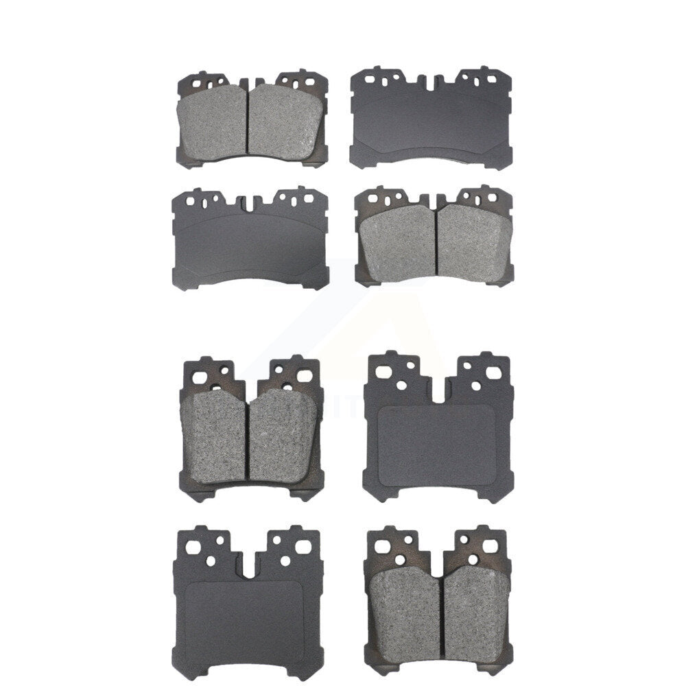 Semi-Metallic Brake Pad Front Rear Kit For Lexus LS460 LS500 LS600h Toyota Mirai