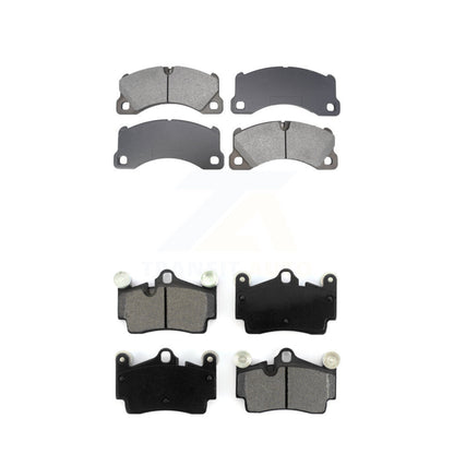 Semi-Metallic Brake Pads Front Rear Kit For Porsche Cayenne