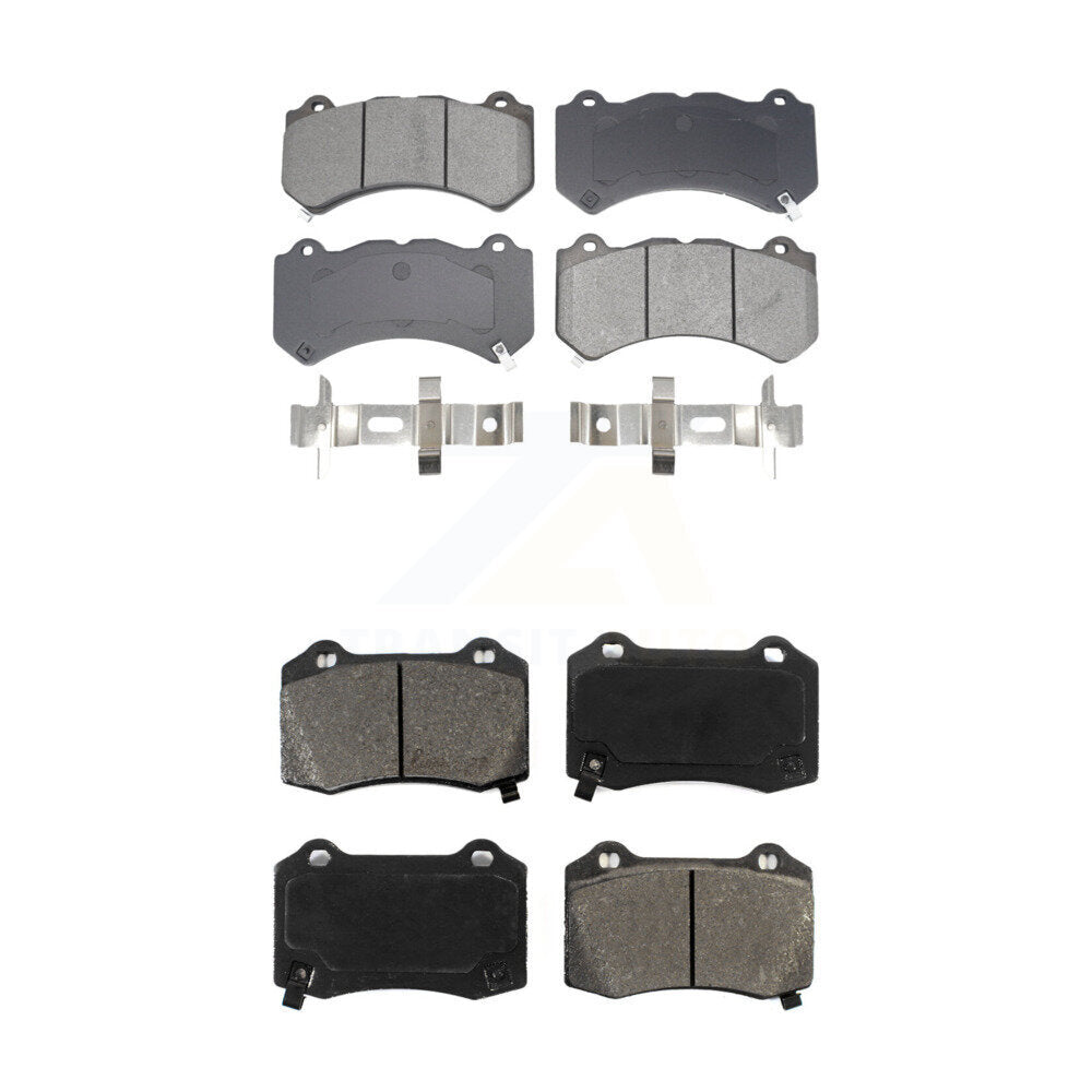 Semi-Metallic Brake Pads Front Rear Kit For Dodge Charger Challenger Chevrolet