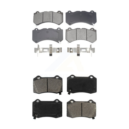 Semi-Metallic Brake Pads Front Rear Kit For Dodge Charger Challenger Chevrolet