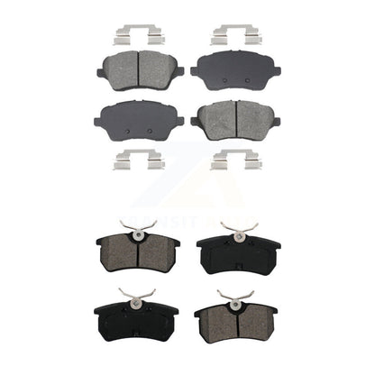 Semi-Metallic Brake Pads Front Rear Kit For 2014-2019 Ford Fiesta ST