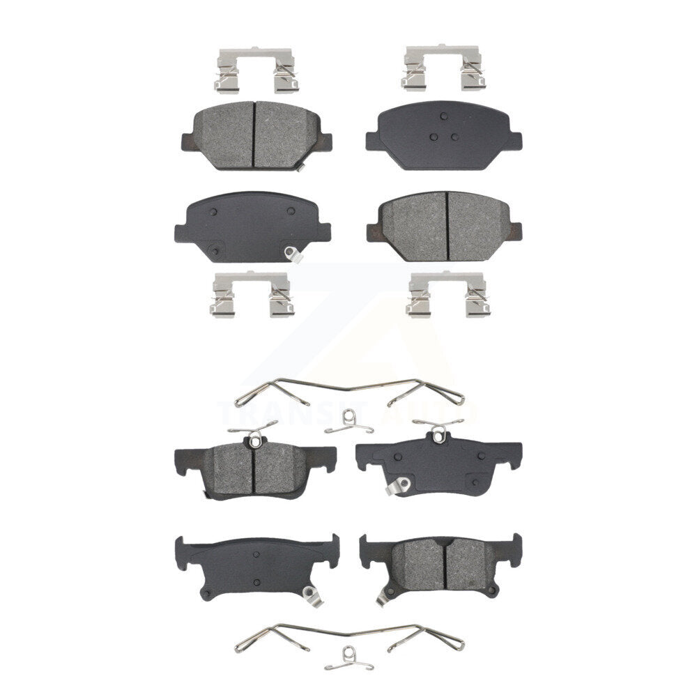 Semi-Metallic Brake Pads Front Rear Kit For Buick Envision