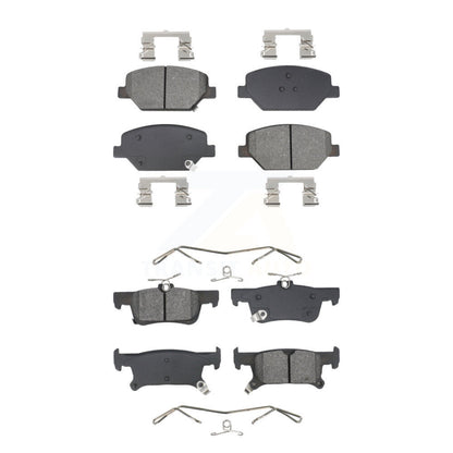 Semi-Metallic Brake Pads Front Rear Kit For Buick Envision