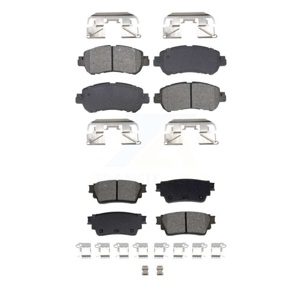 Semi-Metallic Brake Pads Front Rear Kit For 21-23 Nissan Kicks Drum rear brakes
