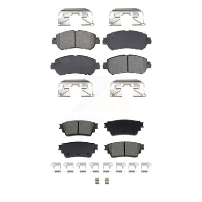 Semi-Metallic Brake Pads Front Rear Kit For 21-23 Nissan Kicks Drum rear brakes