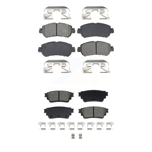 Semi-Metallic Brake Pads Front Rear Kit For 21-23 Nissan Kicks Drum rear brakes