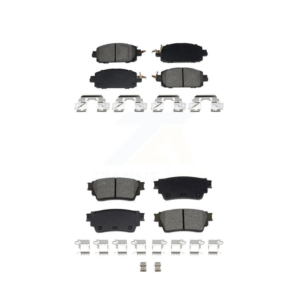 Semi-Metallic Brake Pads Front Rear Kit For 21-23 Nissan Kicks Disc rear brakes