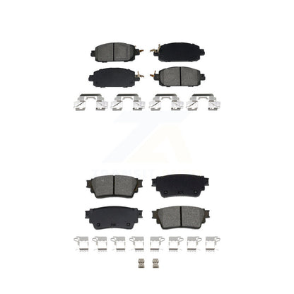 Semi-Metallic Brake Pads Front Rear Kit For 21-23 Nissan Kicks Disc rear brakes
