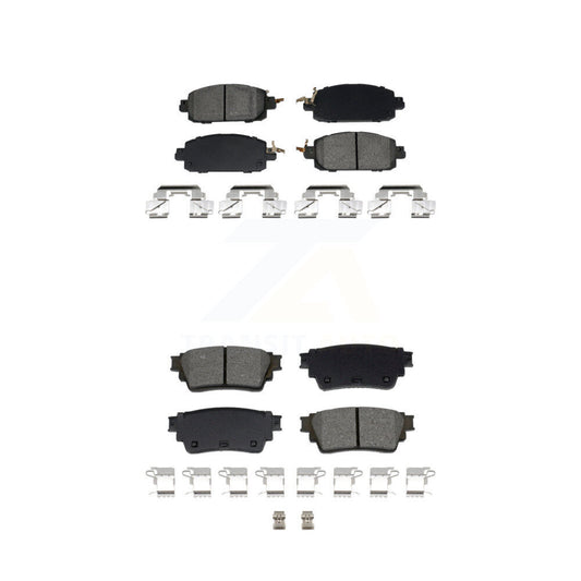Semi-Metallic Brake Pads Front Rear Kit For 21-23 Nissan Kicks Disc rear brakes